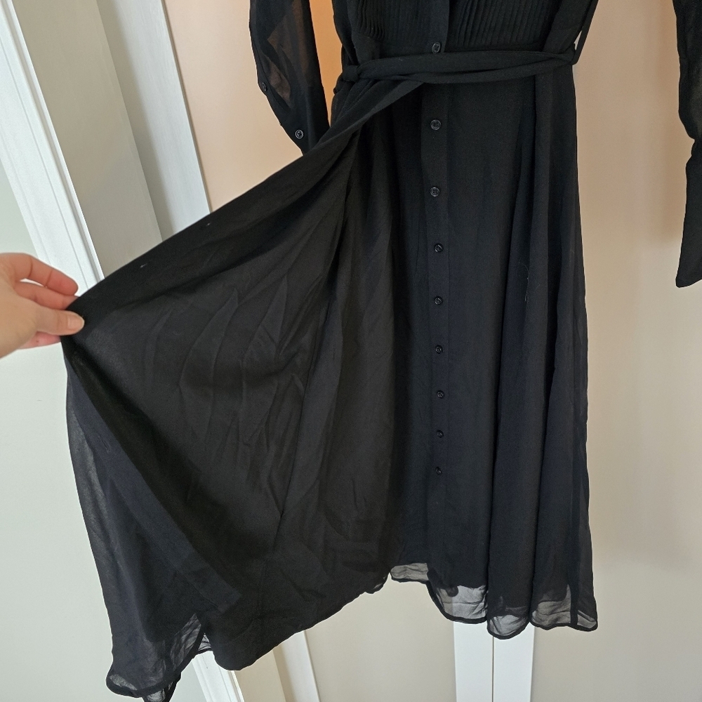 Banana Republic Black Long Sleeve Dress - Picture 7 of 12
